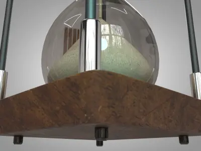 Hourglass 02 Low-poly 3D model