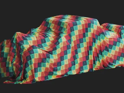 Vintage Car Cover Collection 3D model