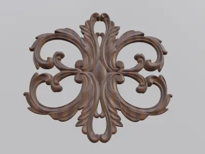 Flower Decor 3D print model 2