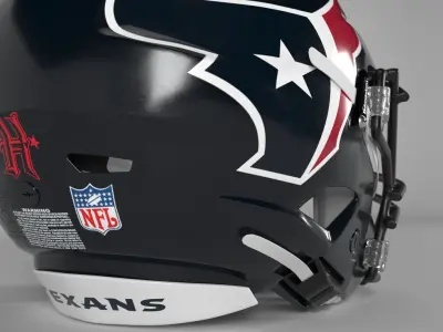 HOUSTON TEXANS Helmet Football AFC SOUTH PBR updated 2025 3D model