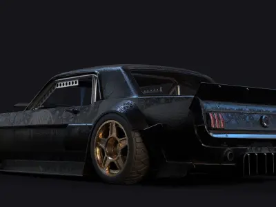 KEN BLOCK 65 HOONICORN Low-poly 3D model