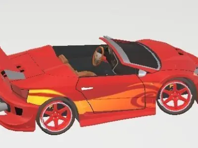 Tuner sports car  3D model