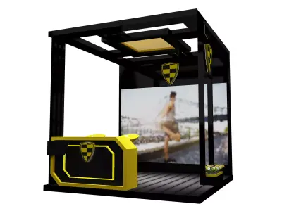  Booth Exhibition Stand a623a 3D model