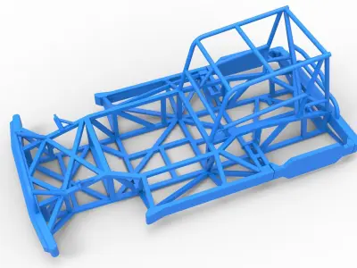 Frame of New Zealand Superstock car Scale 1 to 25 3D print model