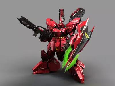 MOBILE SUIT GUNDAM MSN-04 SAZABI 3D model