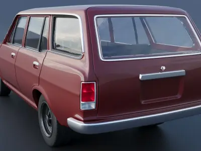 Datsun 1200 Wagon 1972 3D print model