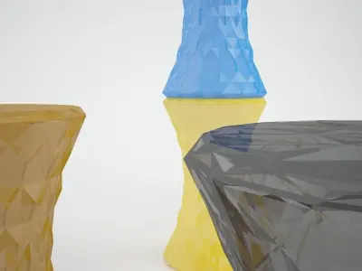 KARTELL STONE STOOL 3D model