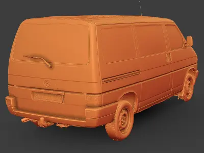 Volkswagen Transporter T4 RAW Scan 3D model