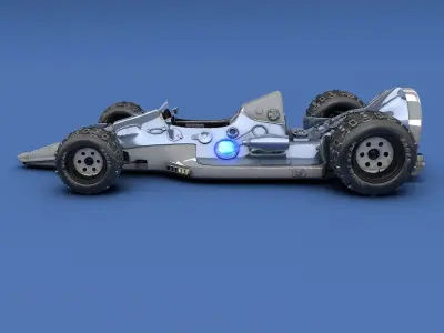 Futuristic F1 Racer 3D model