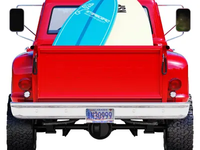 Chevrolet C10 1972 short bed 3D model