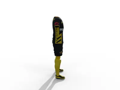 Football shirt Low-poly 3D model