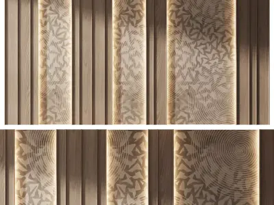 Decorative V87 Wall Panels 3D model