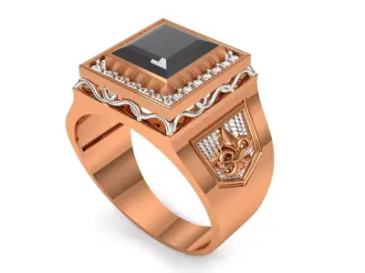 Men royal Ring  3D print model
