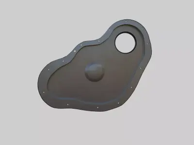 Engine Timing Case Housing Cover Low-poly 3D model