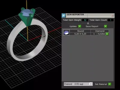 ring woman  3D print model 94