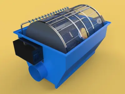 ROTARY DRUM FILTER 3D model