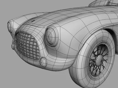 Ferrari INTER 212 Retro 3D model