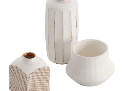 Nikko Off White Ceramic 3D model