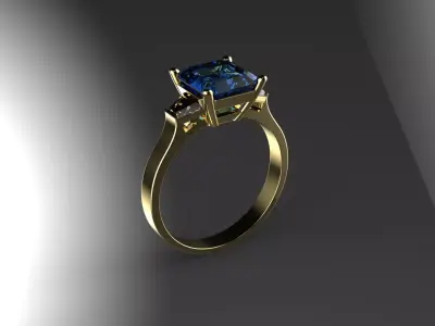 Brilliant ring 3D print model