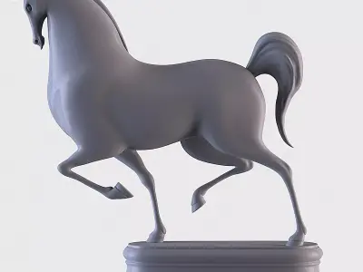 Horse Cartoon 3D print model