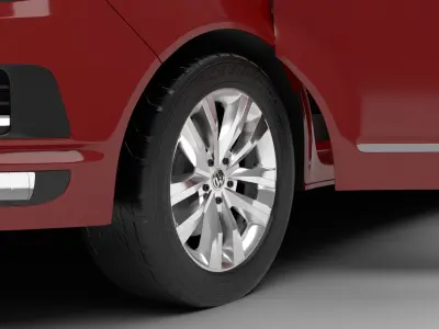 Volkswagen Tranporter T6 Multivan 2019 HQ 3d model  3D model