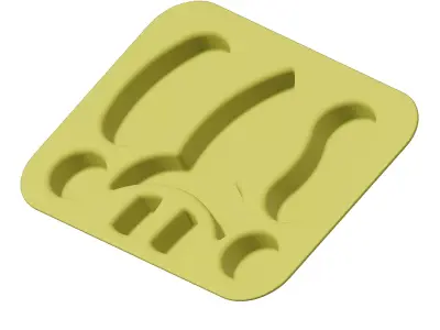 Plastic Premium Rocket Plate 3D model