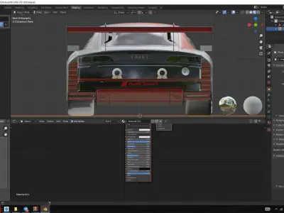 Audi R8 LMS GT3 Low-poly 3D model