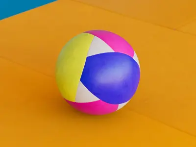 Volleyball Low-poly 3D model