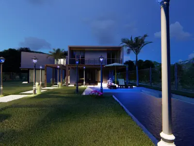 3d villa house model architecture 3D model