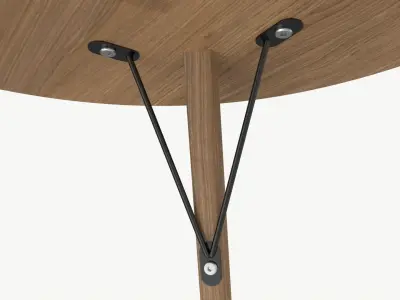 Coffee table Helena round 01 3D model