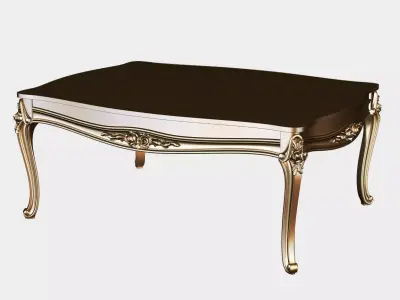 Carved tea table for cnc 13 3D model