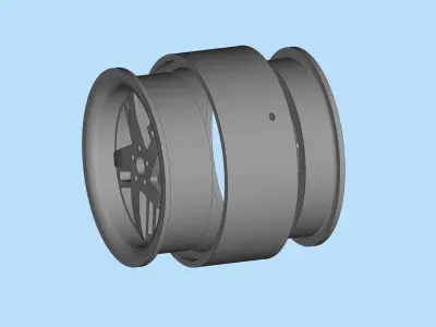 Lowrider big wheels for RC car Donk Rims Gangster wheel 3D print model