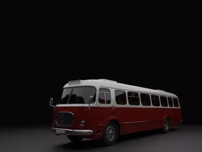 JelczOrSkoda bus 3D model