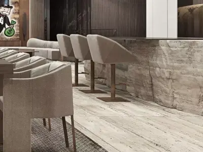 001681 Kitchen Stone Island Set Premium Rock-Carved Elements 3D print model