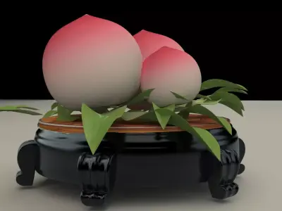 Chinese peach 3D model