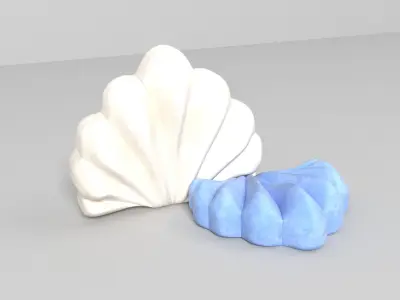 Shell pillows 3D model