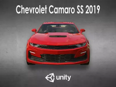 Chevrolet Camaro SS 2019 for Games Low-poly 3D model