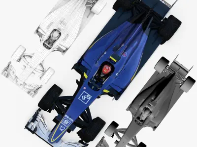 Sauber C35 Low-poly 3D model