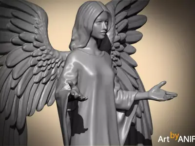 ANGEL 50mm-Resin printable Miniatures  3D print model