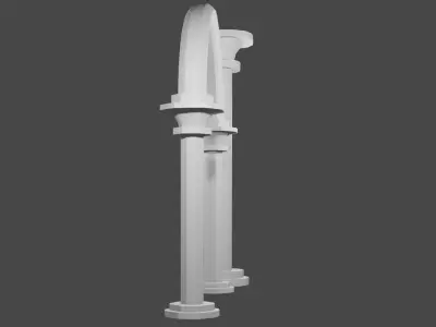 Column and Arch - Low-Poly Architecture Set 01 Low-poly 3D model