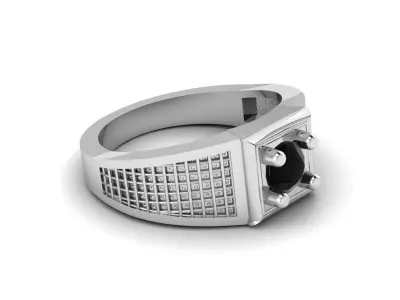 Mens Fashion Ring 3d Printable Model 3D print model