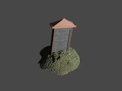 Ultimate Gotic Grave Free low-poly 3D model