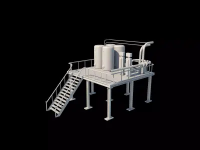 Chemical Engineering Plant 3D model