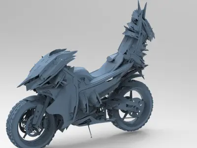 Cyberpunk subzero  tail bike 3D model