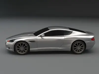 Aston Martin DB 9 restyled coupe car 3D model
