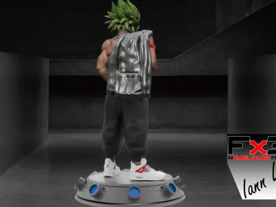 BROLY SPORT URBAN VIBES DRAGON BALL Z 3D print model