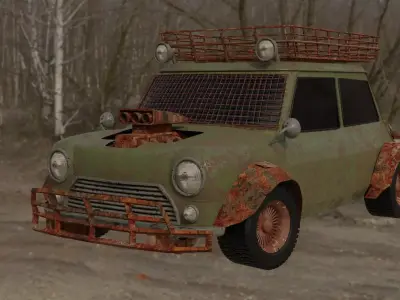 off road car model Free low-poly 3D model