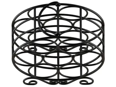 Circular Wine Rack 3D model