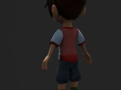 Boy cartoon 3D model