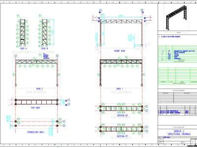 Pipe Bridge 10m long 1m wide 3D model